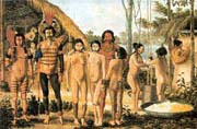 apiaka indians in arinos river